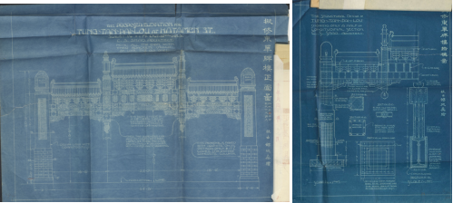 1923年北京电车公司拟修东单牌楼图纸(北京市档案馆藏).png